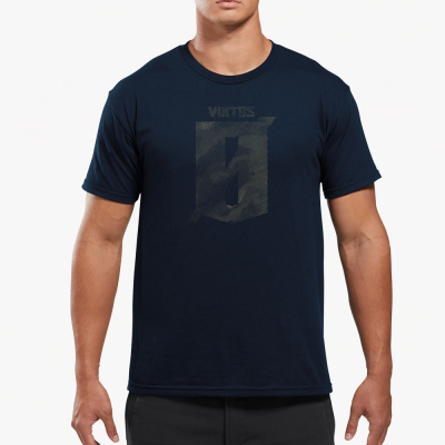 VIKTOS | Tonal Breakup Tee | Navy 